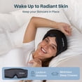 thumbnail image 4 of MyHalos 3D Mulberry Silk Sleep Mask for Women & Men with Cups, Blackout - Silk Eye Masks for Sleep Anywhere, Travel, Night, Face, Side, 4 of 8