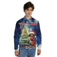 thumbnail image 4 of Merry Christmas and Happy New Year Santa German Shorthaired Pointer Holiday Xmas Winter All Over Print 3D Baseball Jacket GSP Lover Dog Gift Bomber Jacket Softball - 00024, 4 of 6