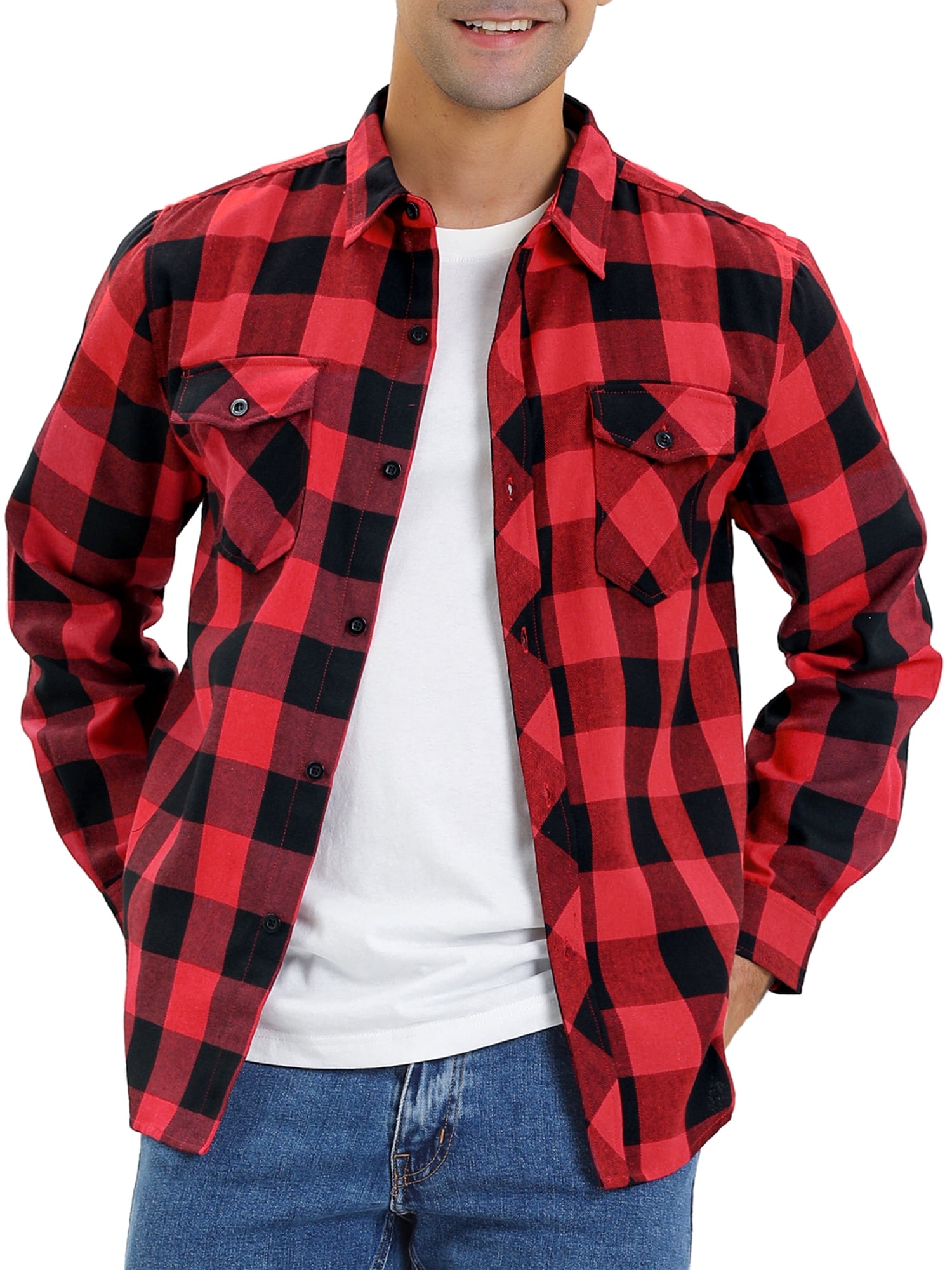 WHIMSIC FLANNEL CHECK REGULAR COLLAR SH トップス シャツ/ブラウス