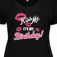 thumbnail image 4 of Inktastic Kiss Me Its My Birthday Women's Plus Size T-Shirt, 4 of 5