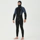 thumbnail image 4 of Sudadera con capucha Manga larga Transpirable cómodo Traje de baño Elástico Snorkel Juego Jumpsuit para bucear surf natación gris l 5mm Yuarrent OD019366-02, 4 of 7