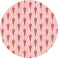 thumbnail image 1 of Ahgly Tapis Rond Lavable en Machine Intérieur Transitionnel Rose Clair, 4 Pieds Rond, 1 of 7