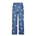 thumbnail image 4 of Pantalones largos para hombre, cintura elástica, transpirables, cómodos, suaves, informales, de playa, de poliéster., 4 of 5