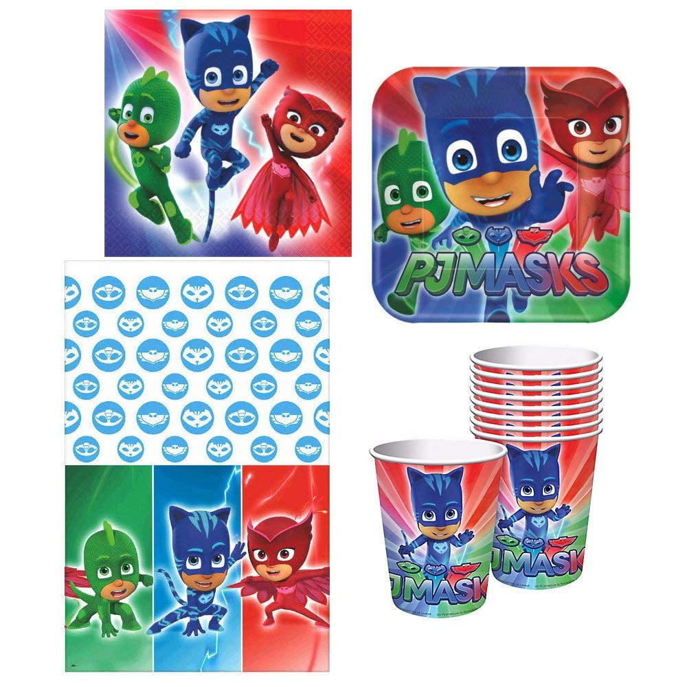 PJ Masks Party Supplies Deluxe Pack for 16 Guests