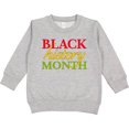 thumbnail image 2 of Inktastic Black History Month Red, Green, Yellow Toddler Sweatshirt, 2 of 4