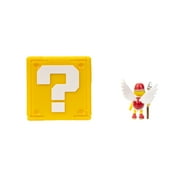 The Super Mario Bros. Movie 1.25 inch Mini Koopa Paratroopa Figure with Question Block