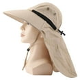thumbnail image 3 of Chapeau de Soleil Extérieur pour Hommes avec Protection UPF 50+ Casquette Safari Large Bord Chapeau de Pêche avec Rabat de Cou, 3 of 10