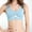 Light Blue, variant on Strapless Bralette for Women, Wirefree Lace Sleep Bra with Thin Sides, Comfortable Seamless Underwear for Lounge and Low-Impact Activities
