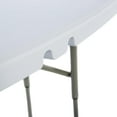 thumbnail image 6 of Aryka Kid's Folding Picnic Table with Benches - Waterproof - Stain & Impact Resistant - Folds  for Storage - White Plastic Tops - Gray Frame, 6 of 6