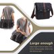 thumbnail image 5 of Hombres hombres bolsa de hombro cámara libro billetera de almacenamiento crossbody pack gran capacidad Camping Flap Messenger bolsa múltiple bolsillos negro pequeño Methold AP004585-10, 5 of 6