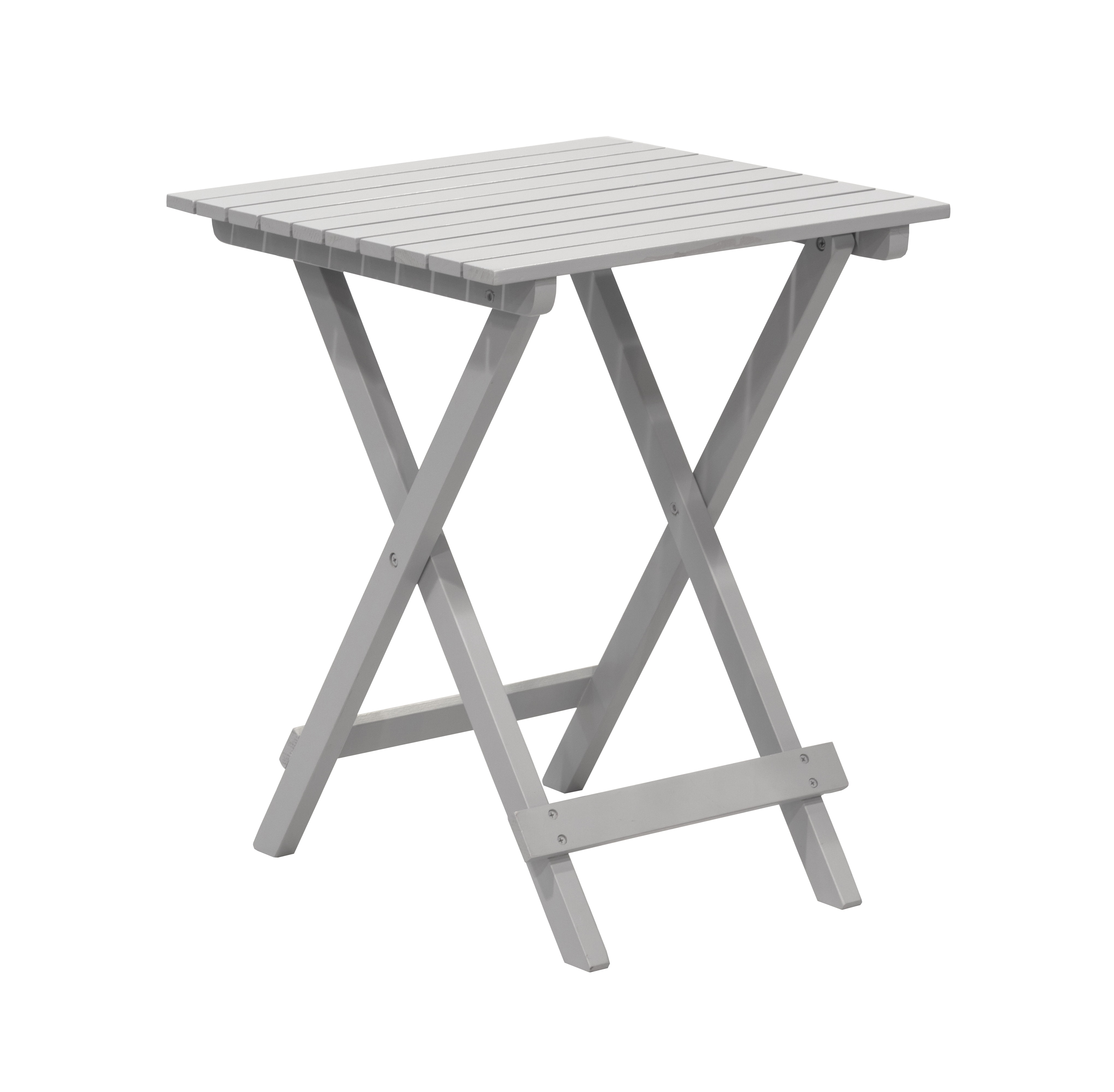 Donglin Square Folding Side Table, Gray