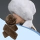 thumbnail image 5 of Sombrero de pescador con bufanda, gorro térmico de esquí a la moda para la nieve, ideal para senderismo, viajes por la calle. café, 5 of 7