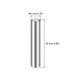 thumbnail image 3 of Pasadores de acero Uxcell 304 Pasador de espiga cilíndrico Soporte de estante Plateado 4 x 25 mm 25 piezas, 3 of 5