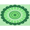 thumbnail image 1 of Ahgly Company Machine Washable Indoor Rectangle Transitional Jade Green Area Rugs, 2' x 3', 1 of 7