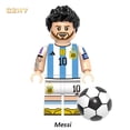 thumbnail image 3 of 3 Estrellas Argentinas Estrella De Fútbol Lionel Messi Maradona Mini Figuras De Bloque De Construcción Para Colección, 3 of 4