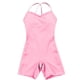 thumbnail image 3 of Gibobby pantalones siameses Sin incomodidad Apretado Pantalones de yoga Hollow Back Body Training Fitness Sports Mono(Rosa， M), 3 of 5