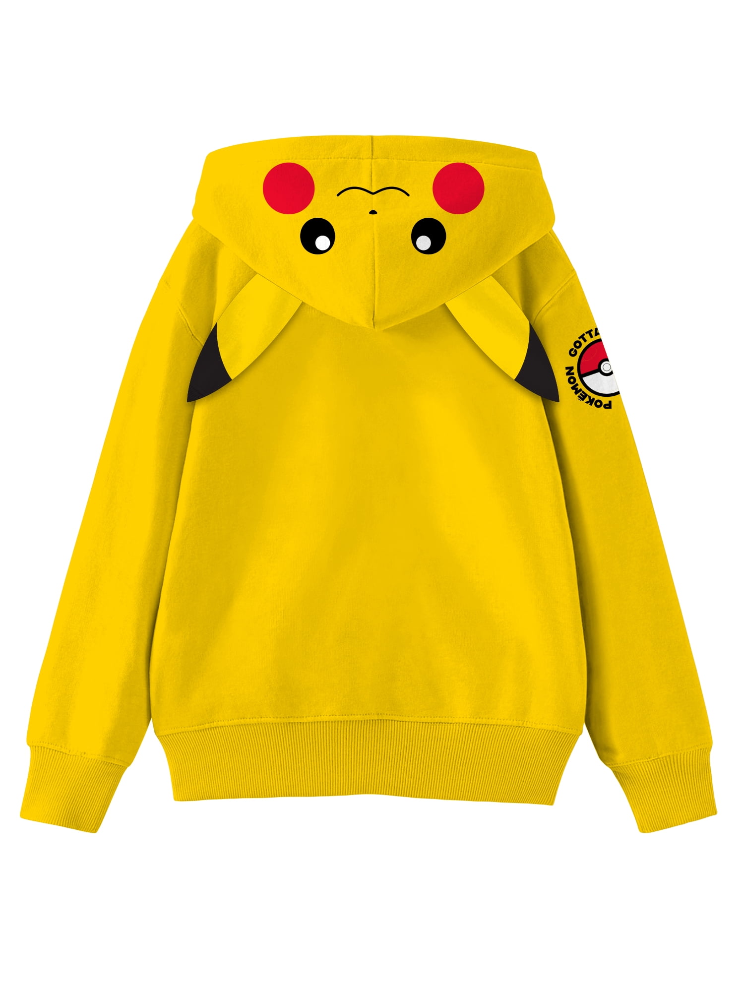 Boys, Licensed Cosplay Hoodie, Pokemon Pikachu, Sizes XS-XXL