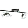 thumbnail image 2 of Matte Black Track Lighting Kit, Rotatable Light Head & Pivot For Easy Install In Kitchen Or Living Room, Contemporary Design With Flush Mount, 2 of 5