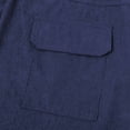 thumbnail image 5 of Men's Patchwork Cargo Pants Corduroy Ripstop Outdoor Adventure Wear Casual Hiking Work Pants with Multi Pockets(No Belt) Navy, 5 of 7