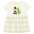 thumbnail image 3 of Inktastic 2nd Birthday Dinosaur 2 Year Old Boy Girls Baby Dress, 3 of 5
