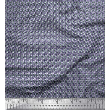 Soimoi Cotton Duck Fabric Dots Shirting Print Fabric by The Yard 42 Inch Wide