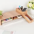 thumbnail image 2 of Domqga Desk Shelf,Monitor Laptop Stand Computer Screen Support Modern Office Desk Rack Shelf, Laptop Stand, 2 of 9