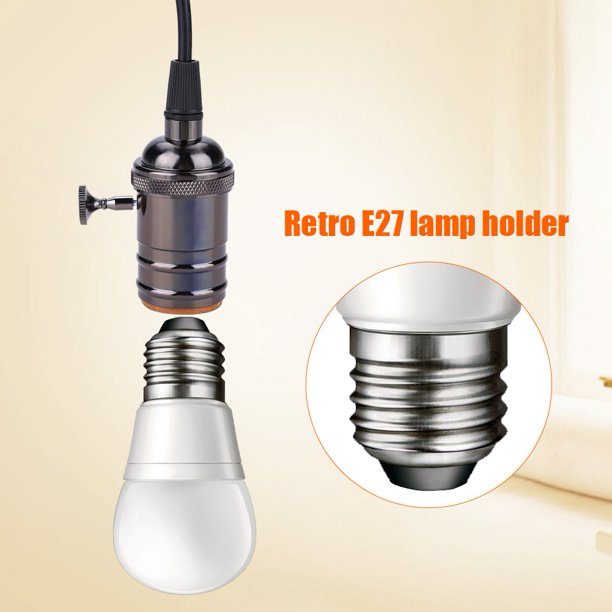 Retro E27 Universal Lamp Holder Wall Mounted Hanging Light Socket Base