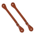 thumbnail image 3 of Colaxi Spur Straps, Boot Straps, 2 Pieces PU Leather Premium Ladies Cowboy Cowgirl Spur Belt, Adjustable for Equestrian Horse Riding Brown, 3 of 7