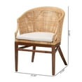 thumbnail image 6 of bali & pari Lumajang Light Honey Rattan and Wood 2-Piece Dining Chair Set, 6 of 10
