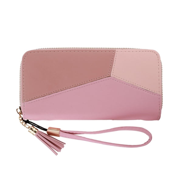 Monedero grande de cuero para mujer, diseño de escudo RFID, tarjetero con cremallera, organizador para mujer MFZFUKR BST3005551-3