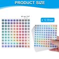 thumbnail image 2 of Uxcell Reflective Round Small Number Stickers, Self Adhesive Laser Consecutive Numbered Stickers Numbers 10, 2 of 7