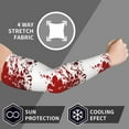 thumbnail image 6 of Blood Splatter Sports Compression Arm Sleeves Football Baseball Basketball Cycling Tennis For Men Women, 6 of 6