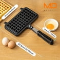 thumbnail image 1 of 1pc Mini Waffle Maker Machine,Double-headed Rectangular Waffle Baking Pan,Nonstick Waffle Pan for Pancakes, Waffles, Paninis, Breakfast, Lunch, Snack, Home Waffle Molds,, 1 of 11