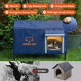 thumbnail image 4 of Casa para gatos exterior con calefacción Chewlish de 63 cm, refugio térmico, 4 of 7