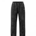 thumbnail image 2 of Stamzod Summer Sweat Pants for Mens Casual Vacation Beach Pants with Pocket Lightweight Loose Straight Trousers Black-1 XXXXL, 2 of 7