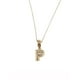 thumbnail image 1 of Collar con dije de oro laminado letra brillos P, 1 of 6