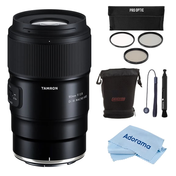 Tamron 90mm f/2.8 Di III VXD Macro Lens for Nikon Z, Bundle with Lens Case and 67mm Filter Kit