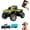 Green, variant on Mini Rc Monster Truck, 1:64 Scale Monster Truck Remote Control Car with Lights, 2.4Ghz Remote Control, Mini Alloy Monster Truck Rc, Speed/Steering Adjustable (Blue)