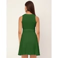 thumbnail image 4 of Moomaya V Neck Rayon Sleeveless Fit And Flare Dress Summer Fashion Women's Dress, 4 of 9