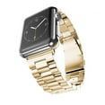 thumbnail image 2 of FIEWESEY  Band Compatible with Apple Watch 42mm 44mm 45mm, Premium Stainless Steel Metal Replacement Adjustable Wristband Strap for iWatch Series 7/6/5/4/3/2/1/SE Women Men(Gold), 2 of 6