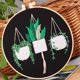thumbnail image 5 of Kit de inicio, trabajo manual de bricolaje, tela impresa con patrón de flores, hilo de color, aguja, aro de bordado e instrucciones, plantas verdes oso de fresa Hogar, 5 of 5