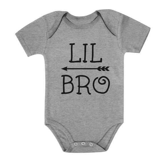 Tstars Boys Baby Shower Little Brother Shirt for Boys Pregnancy Announcement Baby Shower Baby Announcement Baby Boy Birthday Gifts Cute Newborn Party Baby Bodysuit