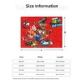thumbnail image 2 of Lsque Mario Print Flannel Throw Blanket, Ultra-soft Blanket for Bed, Couch, Car, Hypoallergenic Anti-pilling blanket-60"x50", 2 of 8