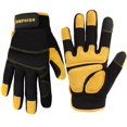 thumbnail image 1 of Guantes de trabajo JUMPHIGH de cuero sintético con pantalla táctil talla L, 1 of 8