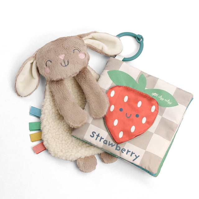 Set de regalo Itzy Ritzy Bunny Lovey & Crinkle Book para bebé