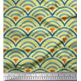 thumbnail image 1 of Soimoi Cotton Cambric Fabric Scales Geometric Print Fabric by the Yard 42 Inch Wide, 1 of 3