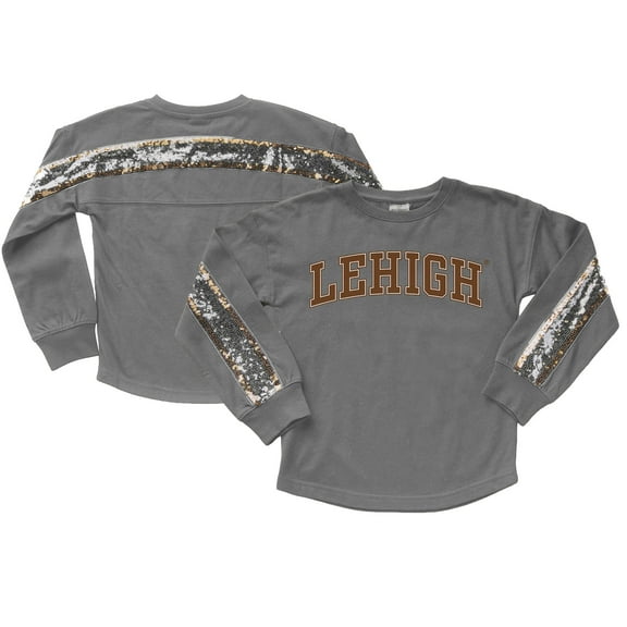 Girls Youth Gameday Couture  Gray Lehigh Mountain Hawks Guess Who's Back Long Sleeve T-Shirt