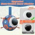 thumbnail image 6 of QDAN Durable Dog Toys Soccer Ball with Nylon Straps Hand Pump for Puppies Medium Large Dogs, 7-inch, Orange & Blue, 6 of 9