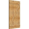 thumbnail image 2 of 32 1/4"W X 56"H Timbercraft Six 5 3/8" Boards Joined Board-N-Batten Shutters W/Z-Bar, Rough Sawn Western Red Cedar (Per Pair), 2 of 13
