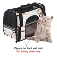 thumbnail image 4 of Tree Pet Carrier Bag 900D Oxford Cloth Fabric 17x10x11.8 in Sherpa Base Nylon Webbing 43x26x30 cm - Comfortable and Durable Travel Crate for Small Pets, 4 of 7